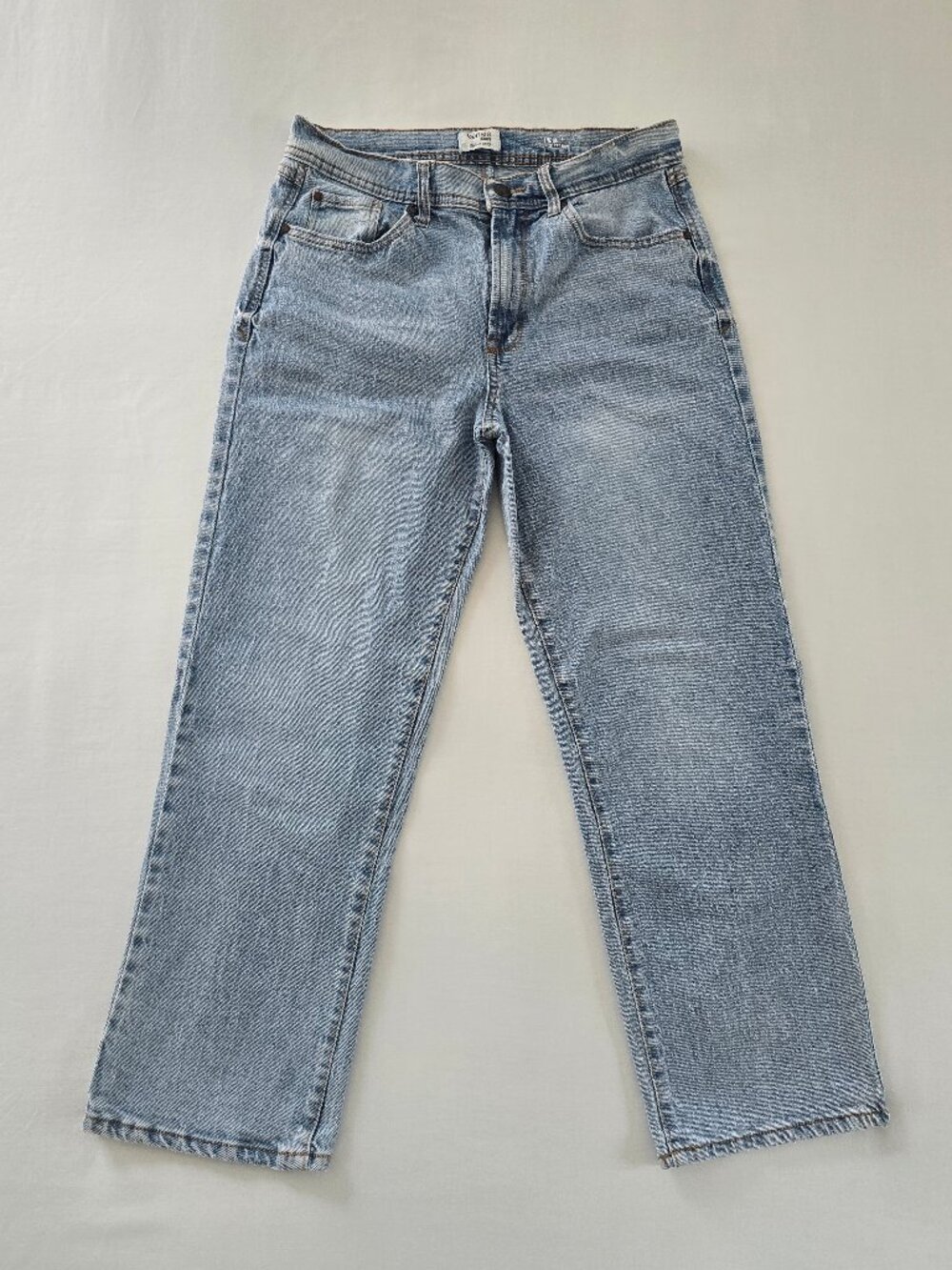 Kensie The Mila High Rise Straight Leg Jeans Light Wash Blue 8/29 EUC